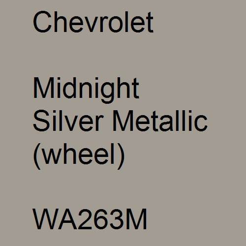 Chevrolet, Midnight Silver Metallic (wheel), WA263M.